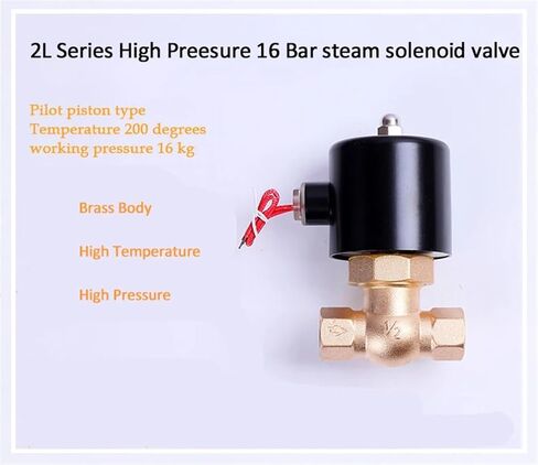 1/2" 3/4" 1" 1-1/4" 1-1/2" 2" Normally Closed Brass Steam Solenoid Valve 12VDC 24VDC 220VAC(1,24VDC) in Kuwait