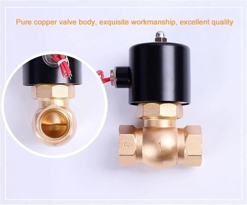 1/2" 3/4" 1" 1-1/4" 1-1/2" 2" Normally Closed Brass Steam Solenoid Valve 12VDC 24VDC 220VAC(1,24VDC) in Kuwait