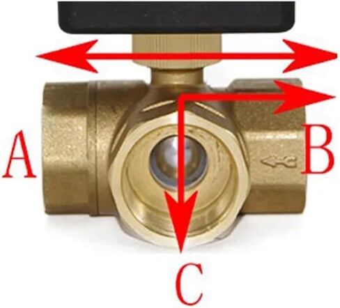 DN32/DN40/DN50 AC 220V Brass Electric Thread Ball Valve 2 Through 3 Lines DC 12V 24V Solenoid Water Valve(Dn50,12V-3 WAY) in Kuwait