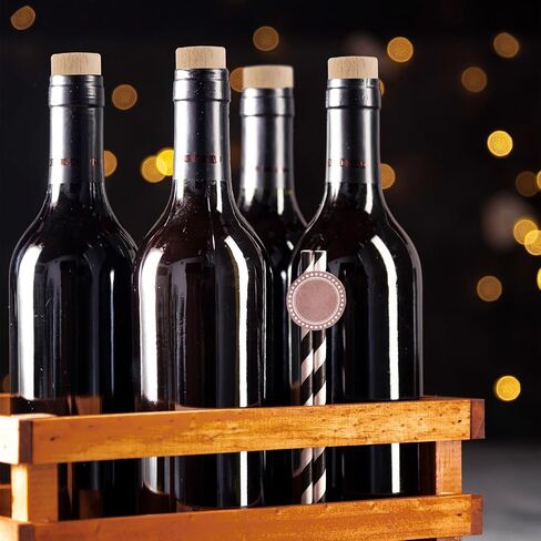 Cork Plugs, T Shaped Wooden Rubber Wine Stopper Reusable Cork Stopper Sealing Bottle Stoppers for Beer Bottles Homemade Wine DIY Craft (12 Pcs) in Kuwait