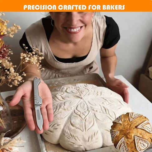 Bread Lame Dough Scoring Tool, Bread Scoring Tool Kit, sourdough scissors, suitable for baking sourdough and regular bread, comes with 100 inches of cotton string and 10 bread blades. in Kuwait