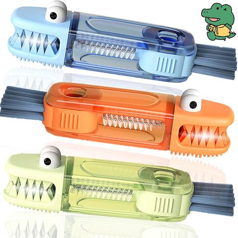Cup Lid Gap Cleaning Brush, 3 in 1 Cup Lid Brush, Multifunctional Water Bottle Cleaning Brush, Home Kitchen Crevice Brush Tools for Tiny Cup Lid Detail, Bottle Tight Spaces Cup(3 PCS) in Saudi Arabia
