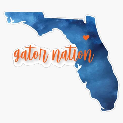 ملصق ممتص للصدمات من الفينيل مقاس 5 بوصات من Gator Nation in Kuwait