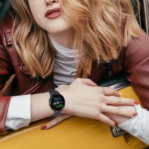 أحزمة ساعة ViCRiOR متوافقة مع Garmin Vivoactive 4S/ Venu 3S/ Venu 2S /Vivomove 3S، 18 مم من السيليكون الناعم الصديق للبيئة وحزام بديل قابل للتنفس لـ Garmin Forerunner 255S/ 265S النساء والرجال in Kuwait