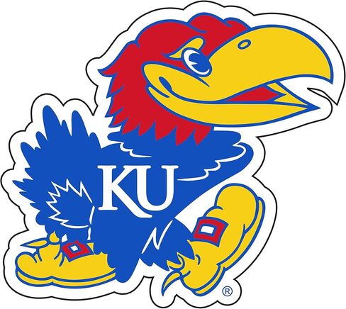 ملصق شعار KANSAS JAYHAWKS كبير جدًا مقاس 18 بوصة in Kuwait