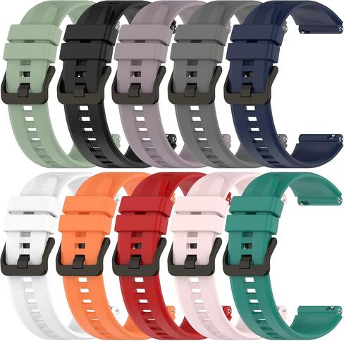 10-Pack Band Compatible with Kospet Tank T2/T3/T3 Ultra/T3 Ultra 2/M2/M3/M3 Ultra,22mm Silicone Strap Wristband Replacement Band for Kospet Tank T2/T3/T3 Ultra/T3 Ultra 2/M2/M3/M3 Ultra Smartwatch in Kuwait