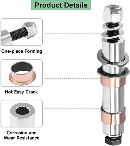 Golf Cart Spindle Bushings Kit Fit for EZGO TXT PDS 2001-Up OEM 70648-G01 | Restore Steering Stability, Reduce Front Wobble, Improve Control, Wear Resistant Design, Smooth Suspension, Reliable Driving in Saudi Arabia