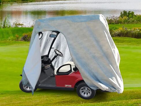 غطاء عربة الجولف عالي التحمل مقاوم للماء من CarsCover 2 أغطية للركاب لـ EZ Go 2Five 2 / Freedom/RXV/TXT/MPT 800 in Kuwait