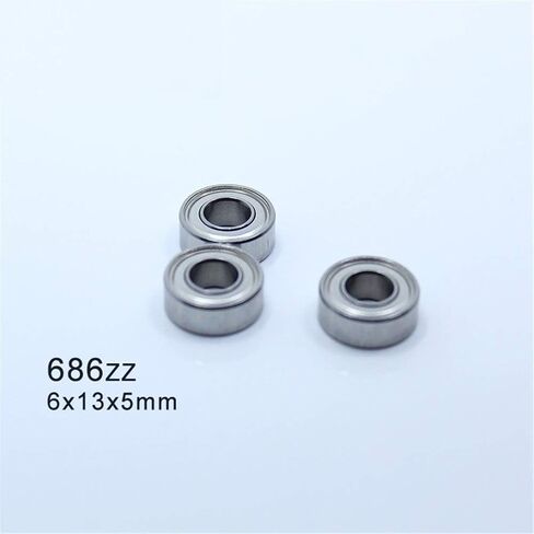 10 قطعة 686ZZ 686Z كرة أخدود عميقة تحمل ABEC-5 6x13x5 مللي متر مصغرة محامل 618/6ZZ in Kuwait