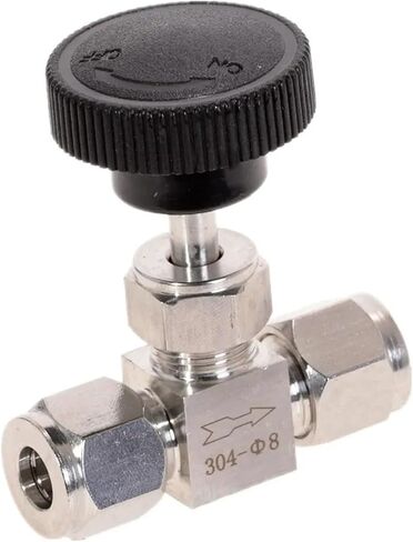 Adjustable Needle Valve O.D 6 Tube Stainless Steel 304 High Pressure Straight Card Set Crane in Kuwait