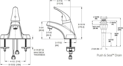Pfister LJ142800C Pfirst Series Single Control Centerset Bathroom Faucet in Polished Chrome in Saudi Arabia