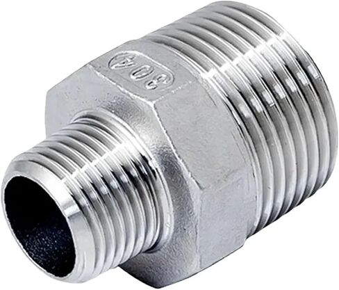 1/8 "1/4" 3/8 "1/2" 3/4 "1" 2 "3" 4 "BSP NPT ذكر المخفض الحلمة السداسية 304 الفولاذ المقاوم للصدأ تركيب الأنابيب موصل المقرنة (BSPT SS304،3 إلى 2 بوصة_15) تركيبات السباكة in Kuwait