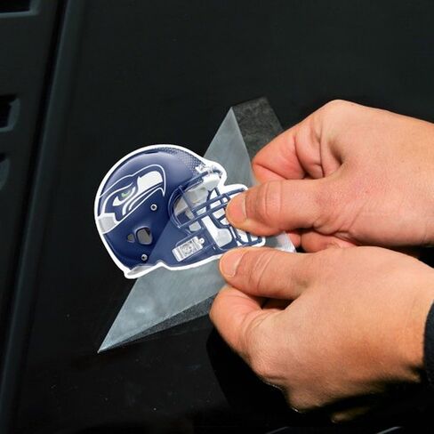 ملصق ملون من NFL Seattle Seahawks 95771012، مقاس 10.16 سم × 10.16 سم، أسود in Kuwait