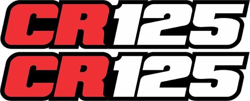 Cr 125 Swingarm Airbox Number Plate Decals Stickers Cr125 Cr125r 125r 2 Stroke in Kuwait