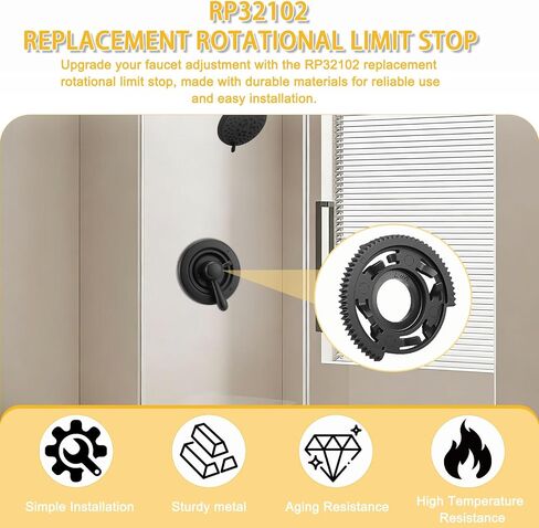 RP32102 Rotational Limit Stop Replacement Compatible with Delta 17 Series Faucets, Plumbing Repair Part for Delta RP32102 in Kuwait