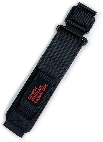 Nylon Watch Band Compatible with Garmin Quick Fit Hook & Loop Sport Strap with Stainless Steel Buckle – Army Green/Black/Orange in Kuwait