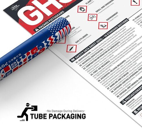 ملصق إرشادات OSHA GHS التوضيحي، ملصق ورقة بيانات السلامة مقاس 18 × 24 بوصة لأماكن العمل الصناعية، ملصق أمان GHS لمعيار اتصالات المخاطر مع الصور التوضيحية GHS in Kuwait