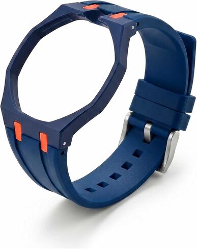 هيكل من السيراميك ومجموعة أدوات تعديل بسوار مطاطي من FKM متوافقة مع ساعات Swatch Royal Pop للرجال والنساء in Kuwait