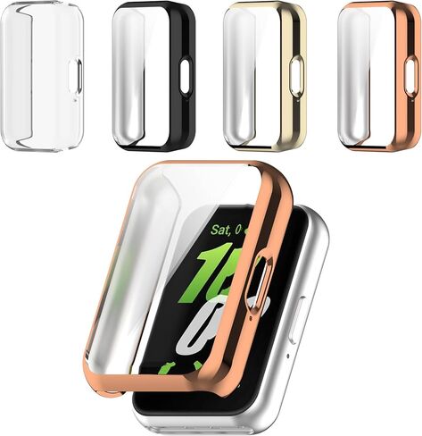 عبوة من 4 قطع لهاتف Samsung Galaxy Fit 3، حافظة حماية للشاشة، ممتص للصدمات ناعم من مادة TPU بتغطية كاملة وملحقات حماية in Kuwait