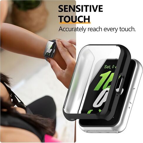 عبوة من 4 قطع لهاتف Samsung Galaxy Fit 3، حافظة حماية للشاشة، ممتص للصدمات ناعم من مادة TPU بتغطية كاملة وملحقات حماية in Kuwait