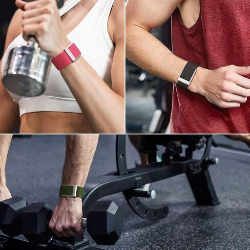 سوار معصم مطاطي رياضي متوافق مع Whoop 5.0، ناعم ومسامي وقابل للتعديل، مع منزلق وإطار على شكل حرف U، للرجال والنساء - غير متوافق مع Whoop Gen 4 (بيج) in Kuwait