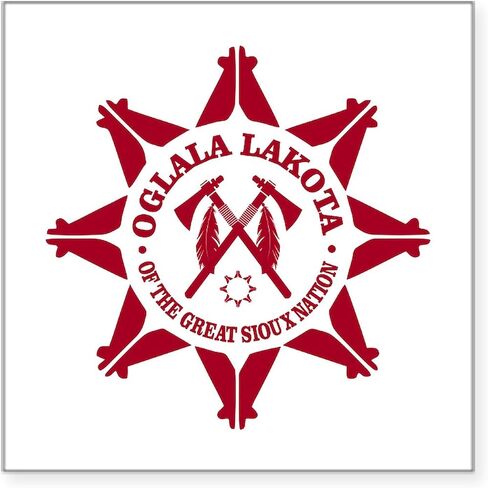 CafePress Oglala Lakota Sticker Square Bumper Sticker Car Decal in Kuwait