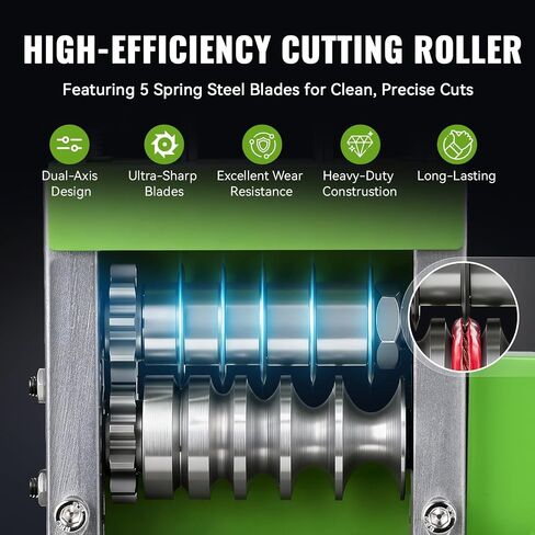 Electric Wire Stripping Machine, 0.06''-0.67'' Automatic Wire Stripper Machine with 6 Channels 5 Blades, Electric Cable Stripper Machine with 35 W All-Copper Motor for Leftover Cable Recycle in Kuwait