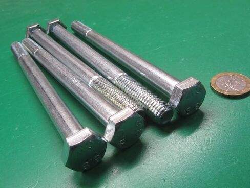 Class 8.8 Zinc Steel Bolts PT M12 x 1.75 mm x 160 mm Long 5 pcs in Kuwait