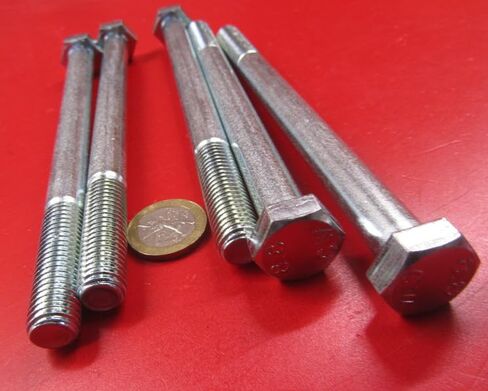Class 8.8 Zinc Steel Bolts PT M12 x 1.75 mm x 160 mm Long 5 pcs in Kuwait