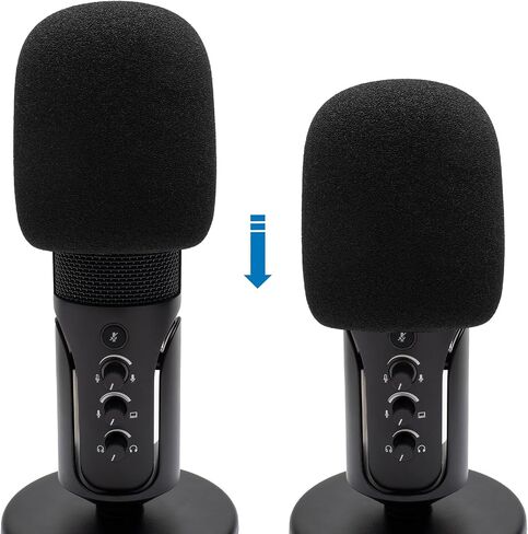 غطاء ميكروفون للزجاج الأمامي من الفوم متوافق مع ميكروفون Sennheiser Profile USB وفلتر بوب عالي الكثافة in Kuwait