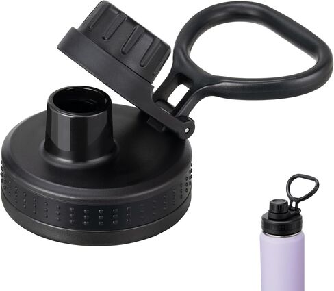 استبدال غطاء فوهة الشرب لزجاجات المياه الرياضية Hydrapeak 14 26 32 40 50 67 أونصة - مقبض مرن للحمل بيد واحدة بدون جهد في جميع الألعاب الرياضية، خالية من مادة BPA ومقاومة للتسرب in Kuwait