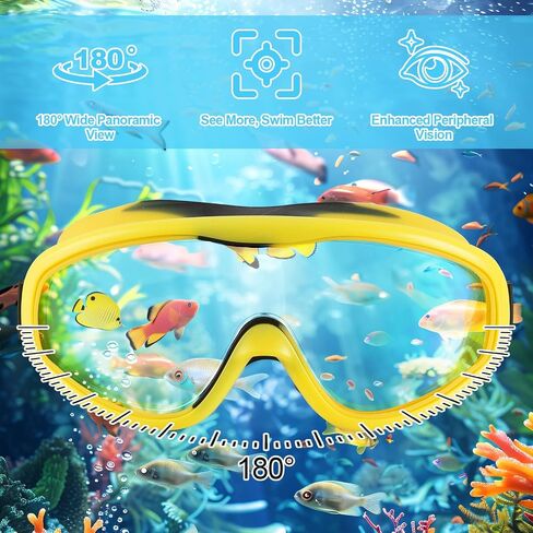 Swimming Goggles 2-Pack Set for Kids,Anti-Fog & Leak-Proof Adult and Kids Swim Goggles (6-14 Years) with UV Protection,Adjustable Comfort Fit for Training and Beach Recreation in Kuwait