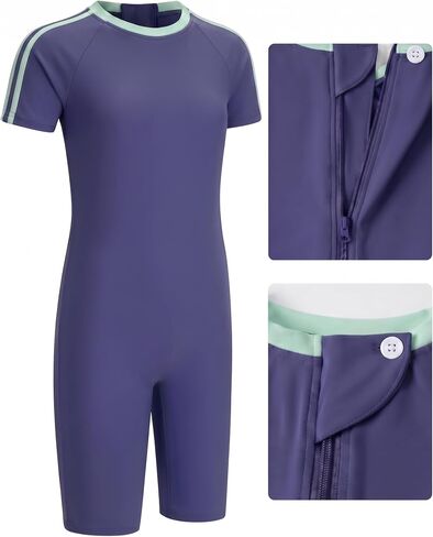 Tear-Resistant Adaptive Clothing for Autism Kids Ages 3-14, Anti-Strip Sensory Jumpsuit with Reinforced Back Zipper in Saudi Arabia