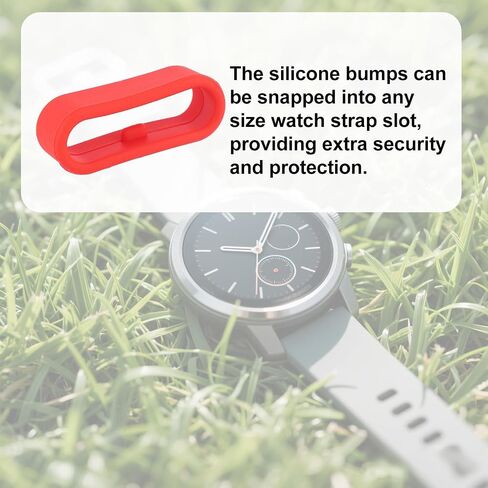 24 قطعة من حلقات تثبيت السيليكون من Tinoaly لـ Magic Band+ & 2.0 وأكثر، حلقات تثبيت آمنة ومشابك حامل لسوار الساعة (12 لونًا) in Kuwait