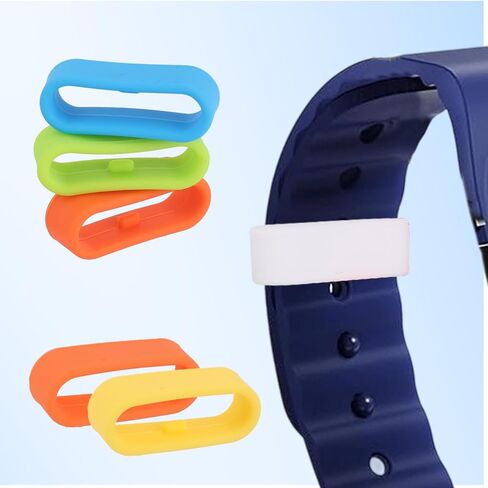 24 قطعة من حلقات تثبيت السيليكون من Tinoaly لـ Magic Band+ & 2.0 وأكثر، حلقات تثبيت آمنة ومشابك حامل لسوار الساعة (12 لونًا) in Kuwait