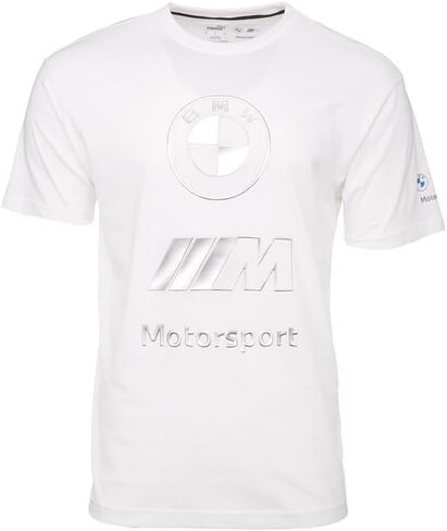 Puma Mens BMW M Motorsport Graphic Tee, Puma White, Medium in Kuwait