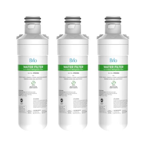 استبدال Brio LT1000P لـ LG LT1000P، MDJ64844601، Kenmore Elite 9980، ADQ74793501 LT1000PC ADQ74793502، LMXS28626S، LMXC23796S، LFXS26973D مياه الثلاجة، NSF 42 و372 (3 عبوات) in Kuwait