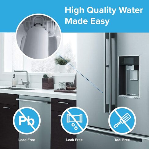 استبدال Brio LT1000P لـ LG LT1000P، MDJ64844601، Kenmore Elite 9980، ADQ74793501 LT1000PC ADQ74793502، LMXS28626S، LMXC23796S، LFXS26973D مياه الثلاجة، NSF 42 و372 (3 عبوات) in Kuwait