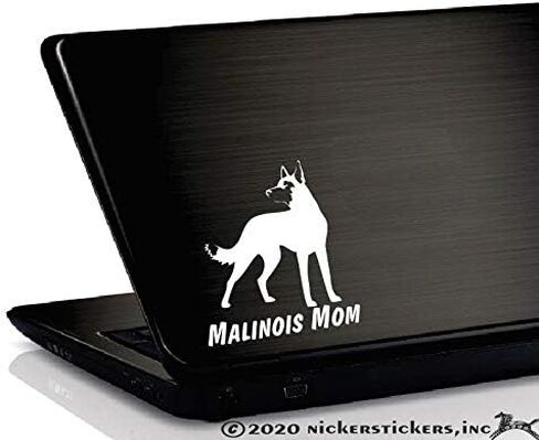 ملصق لاصق تلقائي للنافذة من الفينيل Malinois Mom ~ البلجيكي Malinois in Kuwait
