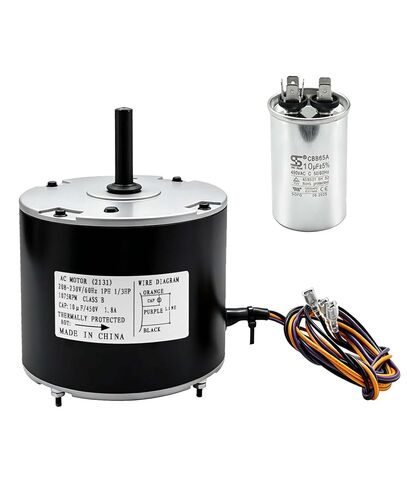 محرك مروحة مكثف 68J24 متوافق مع Lennox 68J2401 97M62 69W96 100483-29 100483-01 K55HXGCE-8094,1/3 HP، 208-230V، 60HZ، 1075 دورة في الدقيقة، 3 أسلاك in Kuwait