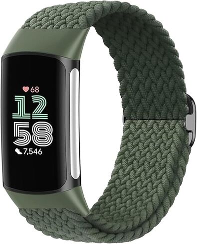 Nylon Band for Fitbit Charge 6/5, Elastisches Strap for Fitbit Charge 5/6 Men Women in Kuwait