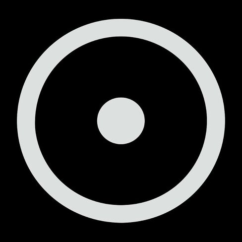 Point Within a Circle Masonic Vinyl Decal - [White][6 Inch] in Kuwait