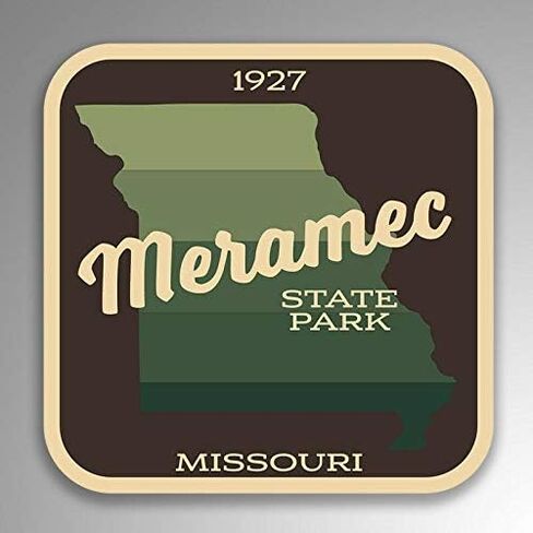 Meramec State Park استكشاف التجوال التخييم التنزه ملصق حائط من الفينيل‏ ملصق سيارة مقاوم للماء سيارة ملصق مائي ملصقات للسيارة متعددة الأشكال 5" in Kuwait