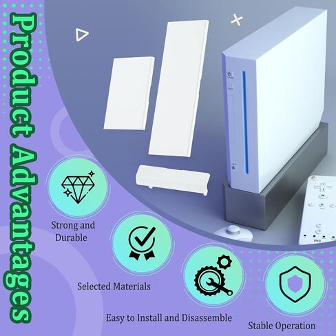 for Nintendo Wii Console Dust Door Replacement Slot Cover | for Nintendo GameCube Dust Cover for NGC Conrtroller/NGC Memory/SD Slot(White) in Kuwait