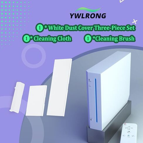 for Nintendo Wii Console Dust Door Replacement Slot Cover | for Nintendo GameCube Dust Cover for NGC Conrtroller/NGC Memory/SD Slot(White) in Kuwait