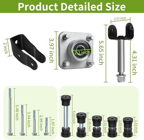 Deluxe Golf Cart Front and Rear End Repair Kit, Club Car Repair Kit Club Car Front End Parts for 2004-UP Club Car Precedent Gas Electric Models in Kuwait