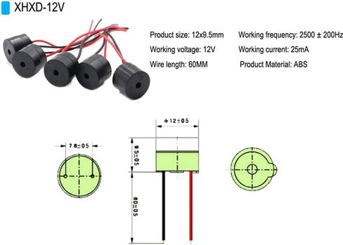 2-Pk Universal Golf Car Turn Signal Buzzer Beeper الكهرومغناطيسي عدة الطنان العالمية لعربة النادي، EZGO، Yamaha in Kuwait