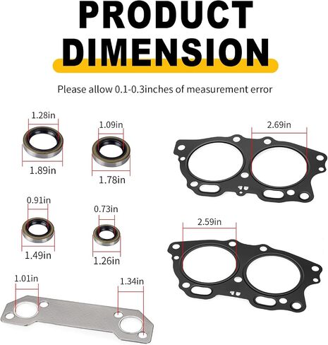 Engine Complete Gasket Seal Rebuild Kit for EZGO Fuji Robin Engine 295cc 350cc 4 Cycle Golf Cart EH29C EH35C in Kuwait