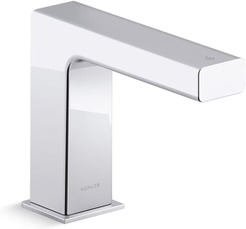 KOHLER 103S36-SANA-CP Strayt Touchless صنبور حوض الحمام مع تقنية مستشعر الحركة، يعمل بالتيار المتردد، لمسة نهائية من الكروم in Kuwait