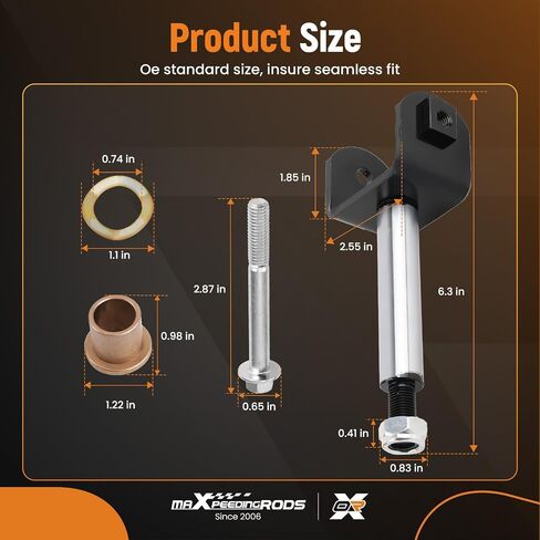 maxpeedingrods Front End King Pin Kit لنادي السيارات السابقة 2004-up عربات الغولف الكهربائية بالغاز، طقم إصلاح Pin King للواجهة الأمامية، OEM # 102287201 103638601 103638801 in Kuwait
